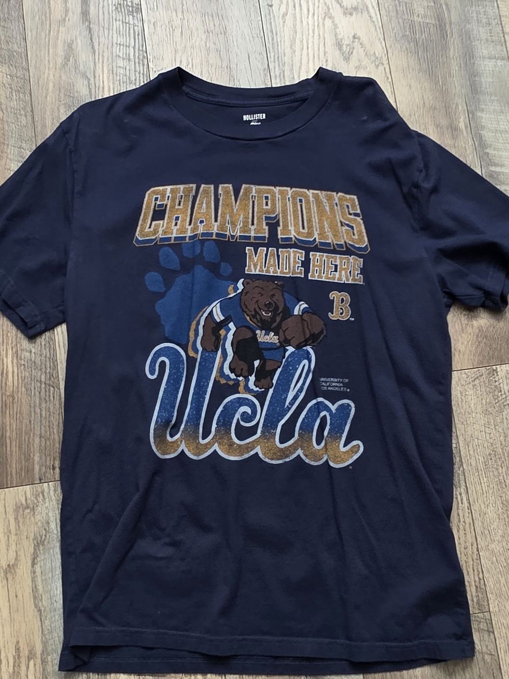 Hollister Navy UCLA Champions Graphic Tee